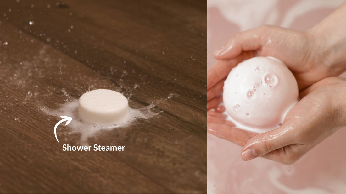 Het verschil tussen shower steamers en bruisballen