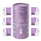 Lavendel Dusch-Duftkugeln - Geschenkbox 6er Pack