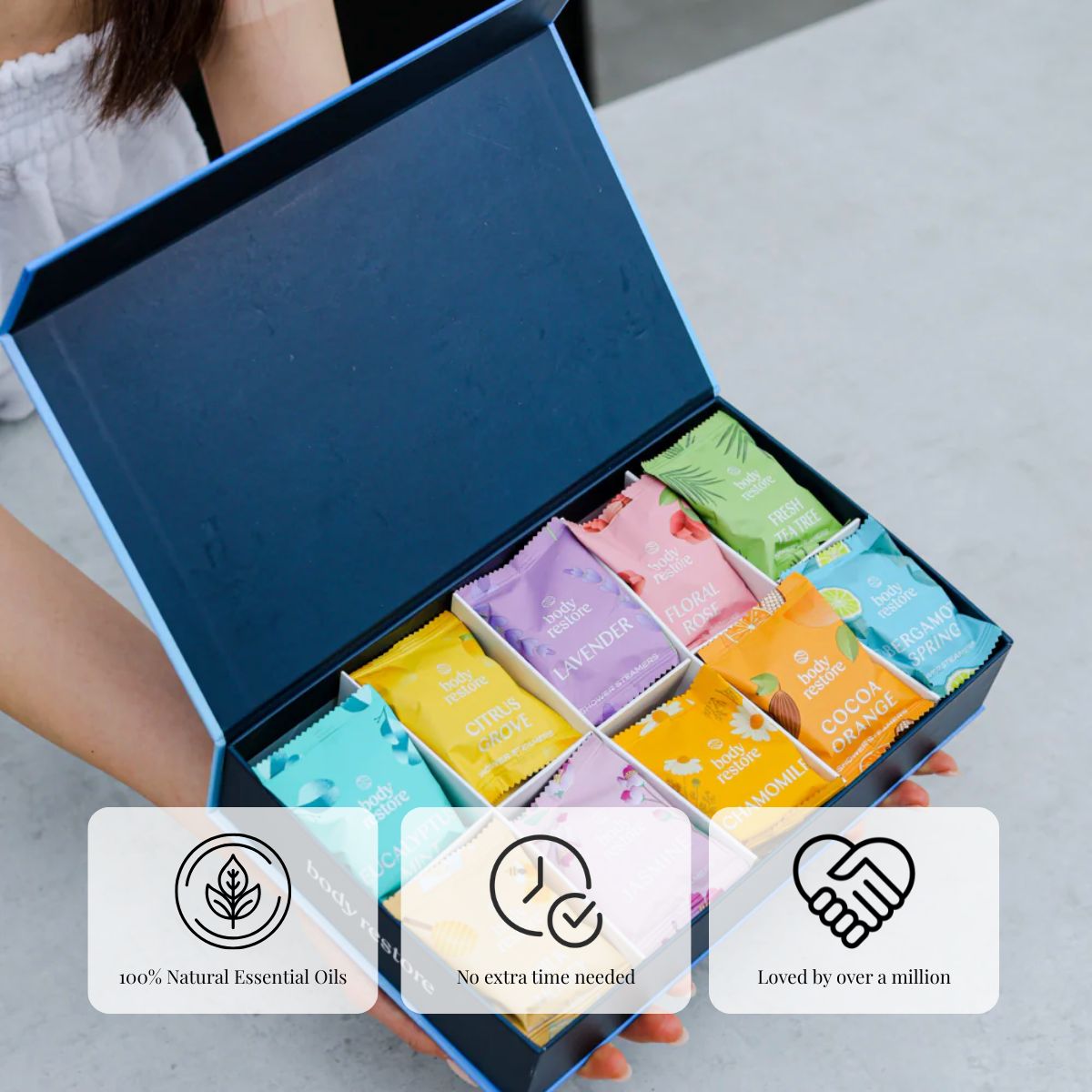 Aromatherapie-Kollektion Box - 30 Dusch-Duftkugeln