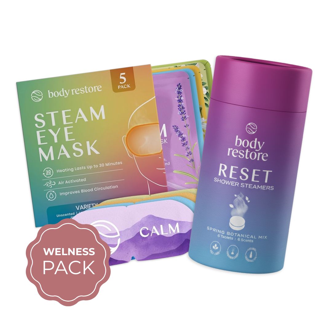 Reset &amp; Relax Bundle – Duschdampfer &amp; Augenmasken Sparpaket