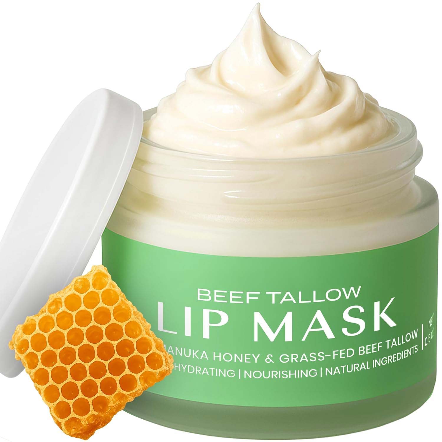Lippenmaske mit Rindertalg und Bergamotte
