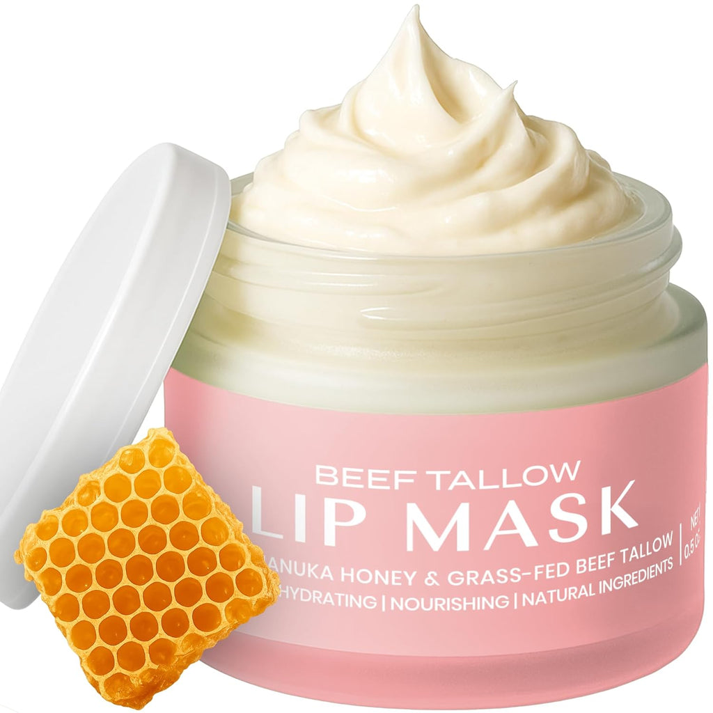 Lippenmaske mit Rindertalg – Duftfrei