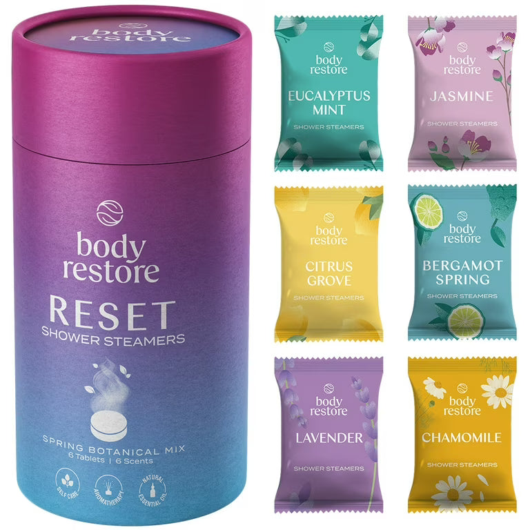 Duschdampfer neu einstellen – Frühlingsbotanische Mischung