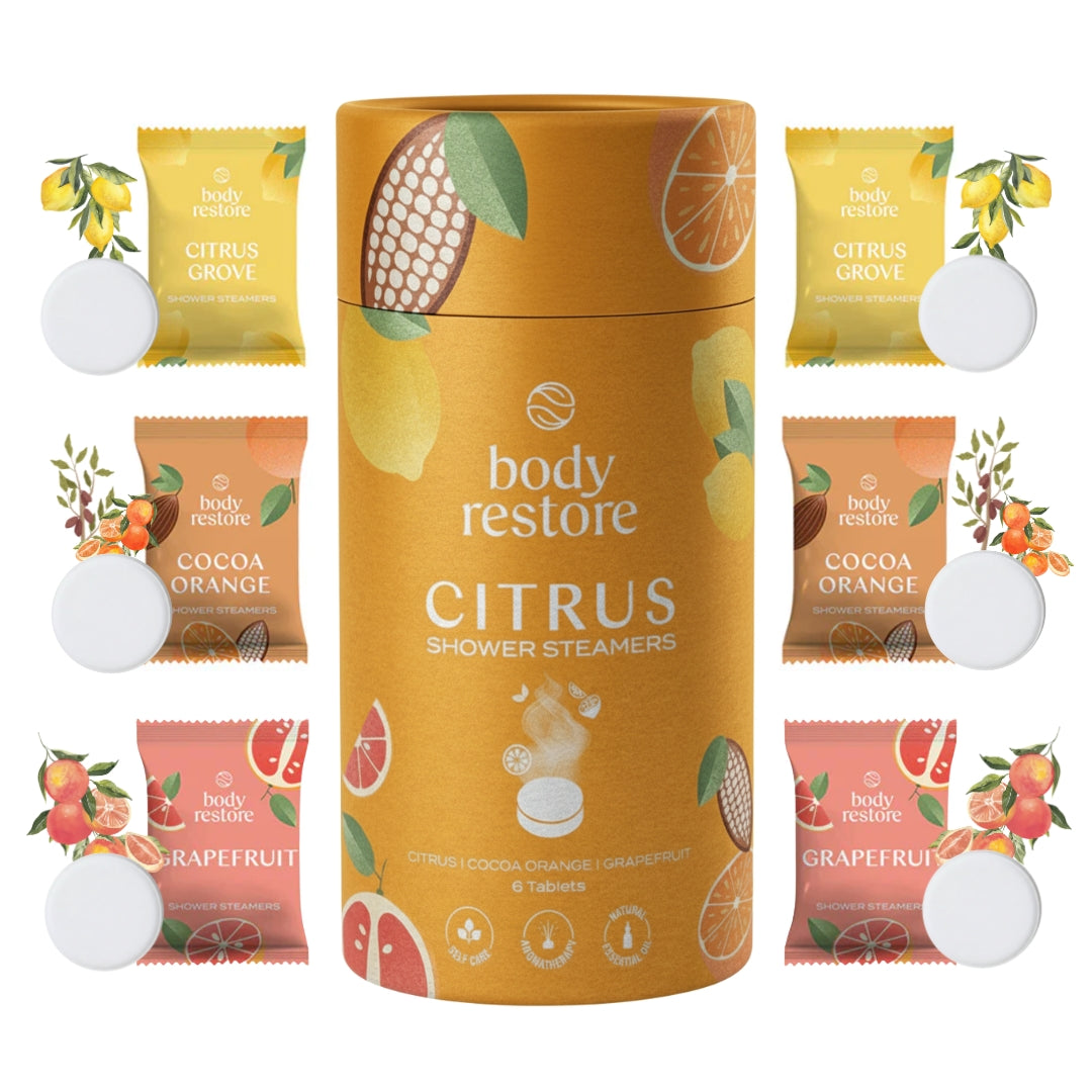 Duschdampfer mit Zitrusduft – 6er-Geschenkbox