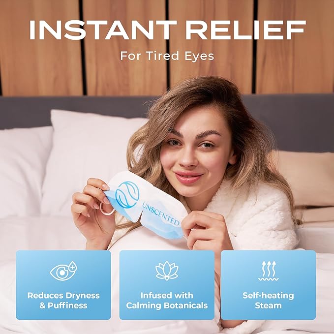 Unparfümierte Dampf-Augenmasken - Unparfümiert