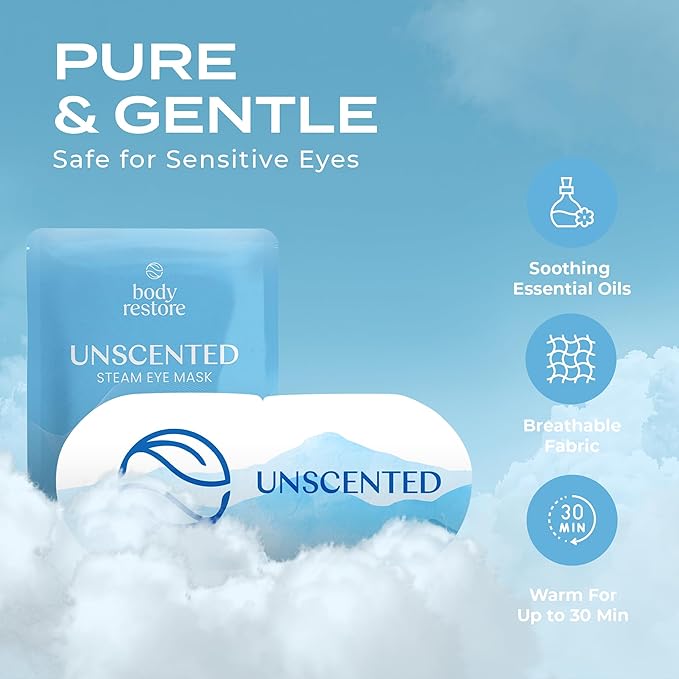 Unparfümierte Dampf-Augenmasken - Unparfümiert