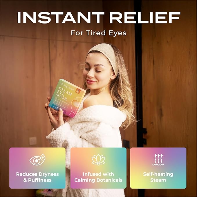 Verschiedene Dampf-Augenmasken – Mix