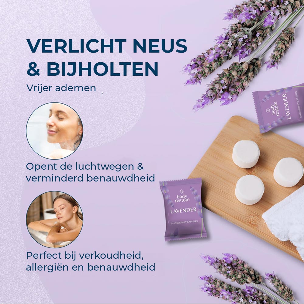 Lavendel-Duschdampfer – 6er-Geschenkpackung