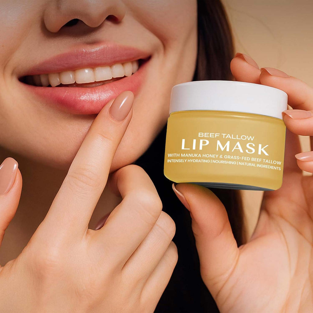 Lippenmaske mit Rindertalg – Vanille