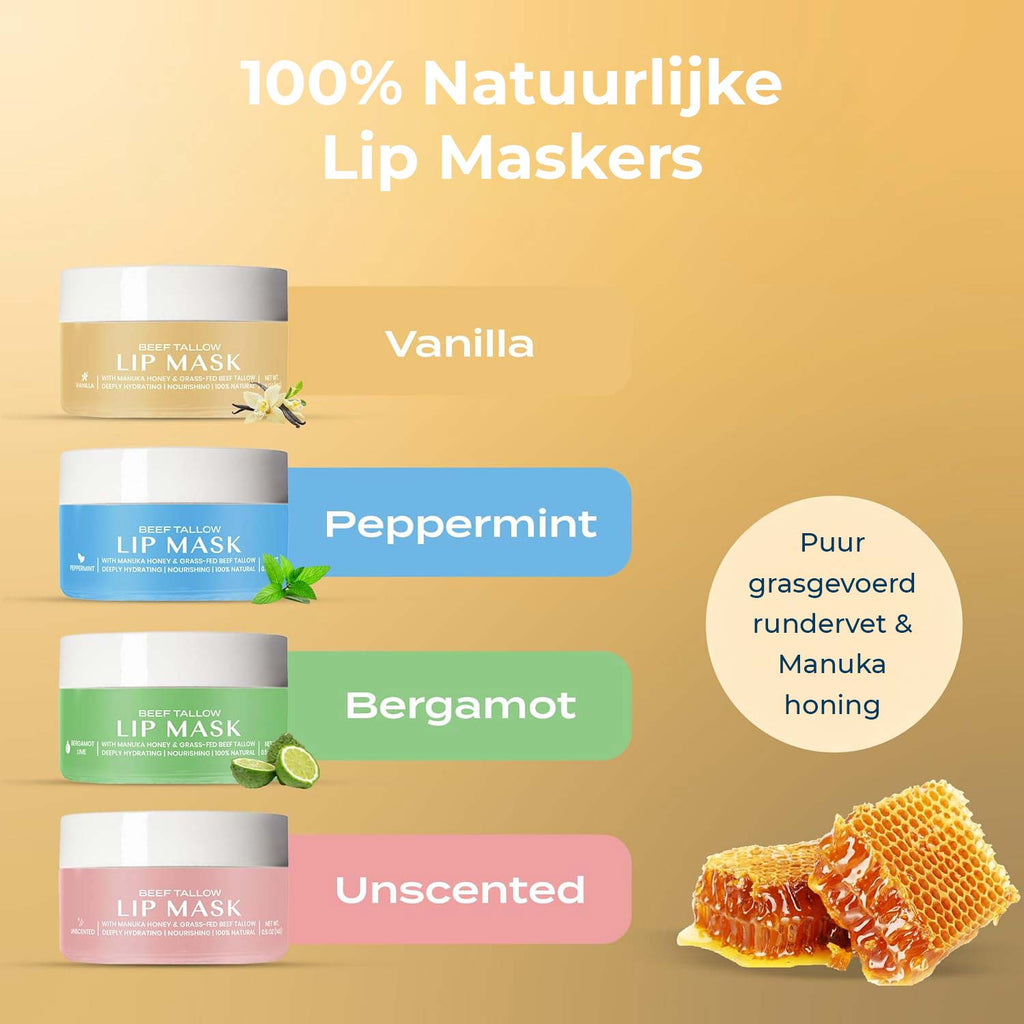 Lippenmaske mit Rindertalg – Vanille