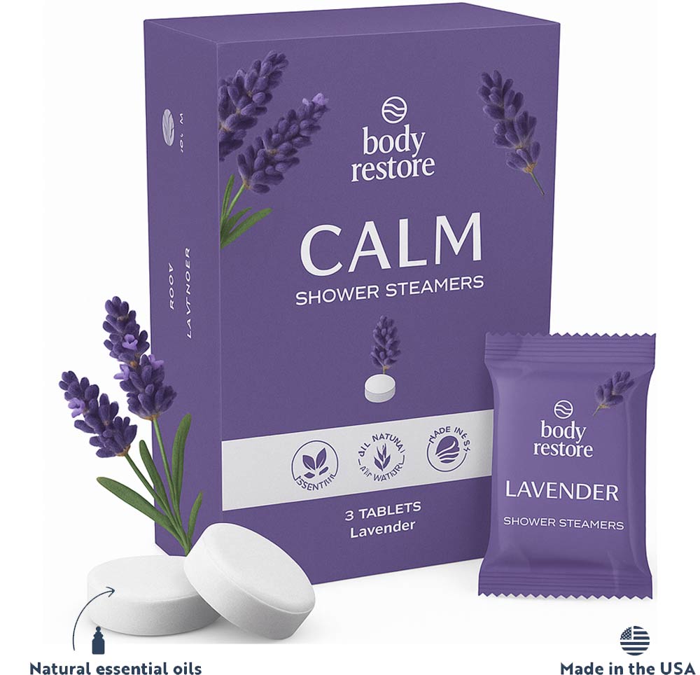 Lavendel-Duschdampfer (3er-Pack)