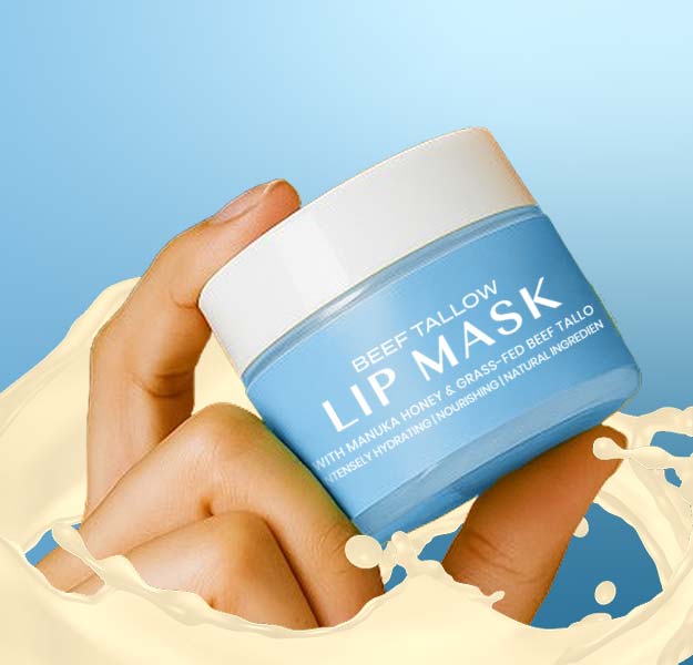Lippenmaske mit Rindertalg – Pfefferminze